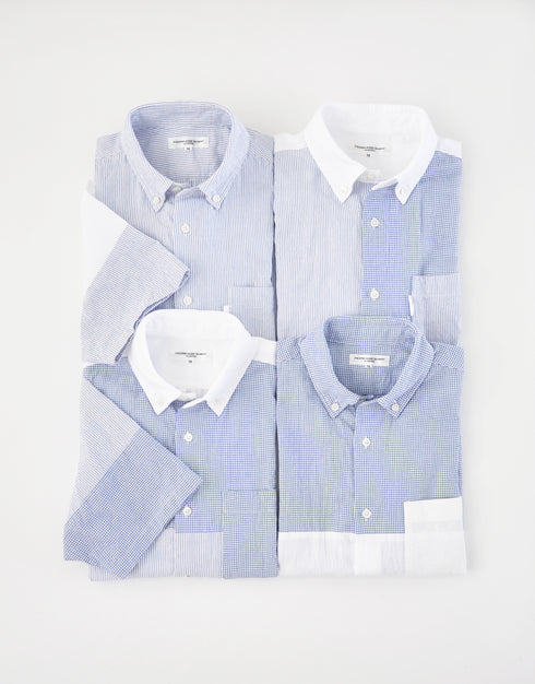 シボライトオックスのパッチワークシャツ